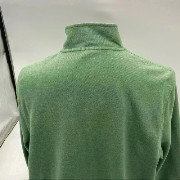 L.L. Bean 1/4 Zip Pullover Lakewashed Green XL - Picture 4 of 12